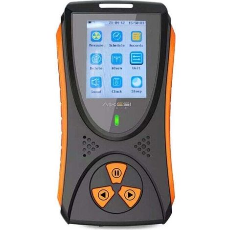Détecteur de Rayonnement X γ Dosimètre HFS10 Moniteur Testeur D'instrument de Détection de Rayonnement Nucléaire avec Haute sensibilité, écran Couleur TFT2.0, Alarme Sonore Flash (1/4)