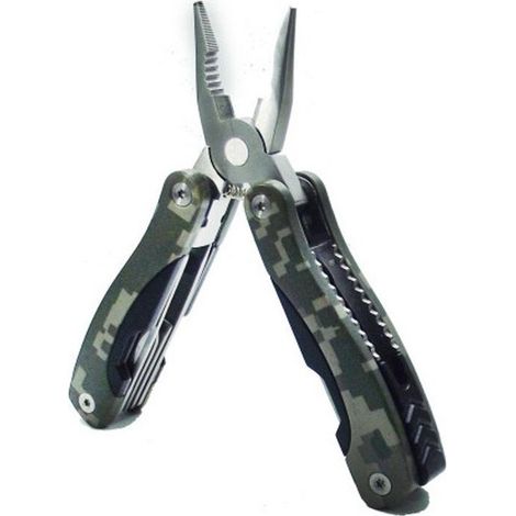 Pince Universelle Multifonction 12 En 1, Coupe-câble, Ouvre-bouteille, Tournevis 3-6-8 Mm, Lime De Camouflage