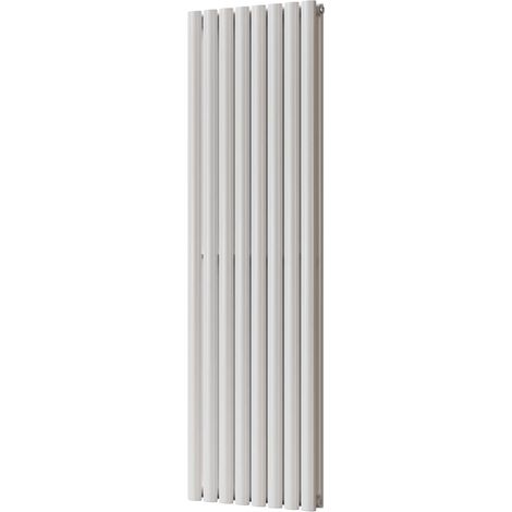 Omeara - White Vertical Radiator H1600mm x W464mm Double Panel
