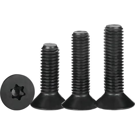 50 Pièces Vis à Tête Fraisée, M2 x 8mm Tête Torx, en Acier Carbone 10.9, Vis Mécaniques (1/5)