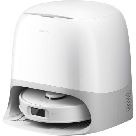 Roborock Qrevo Curv 5A1 leistungsstarker weißer Roboterstaubsauger