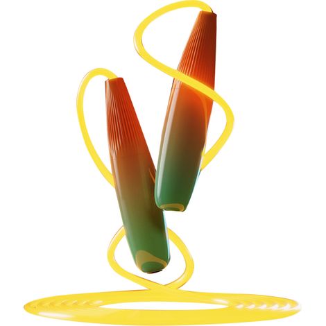 Corde à Sauter Luminous - Fibre Optique - Design Aérodynamique - Pour Enfants Débutants et Adultes - Orange Vif - 1 Pièce (1/5)
