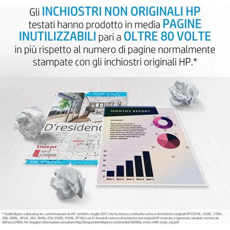 HP Cartuccia originale inchiostro nero ad alta capacità 302XL
