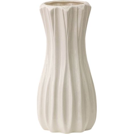Jarrones rústicos para flores, jarrones decorativos de cerámica para - L 1