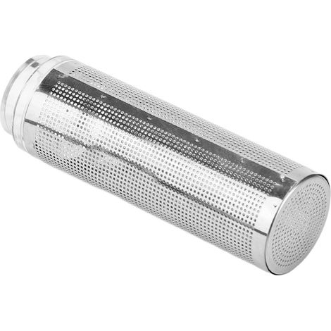 Rejilla protectora para filtro de acuario, de acero inoxidable, malla fina, con entrada de succión, para peceras de peces y gambas. (1/5)