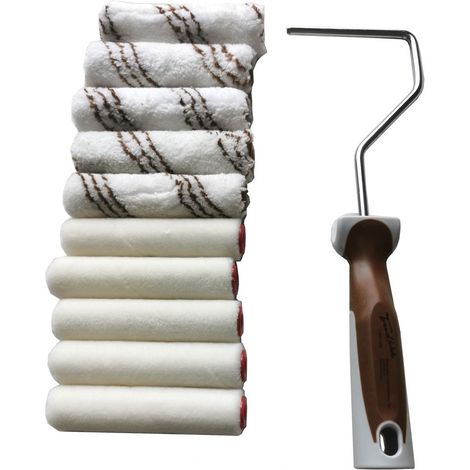 TrendLine Kleinrollerset 11 tlg Farbwalze Farbrolle Lackierwalze Lackierroller