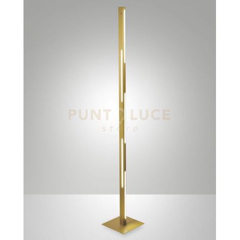 LING LAMPADA DA TERRA OTTONE SATINATO A LED 3000K - 36W - 4320 lm DIMMERABILE