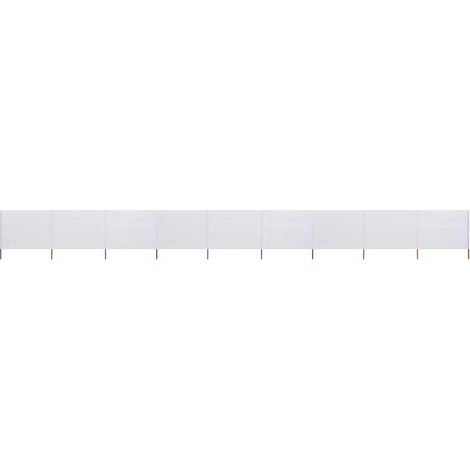 9-teiliges Windschutzgewebe 1200 x 160 cm Sandweiß