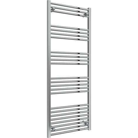 Reina Capo Straight Heated Towel Rail 1800mm H x 600mm W - Chrome
