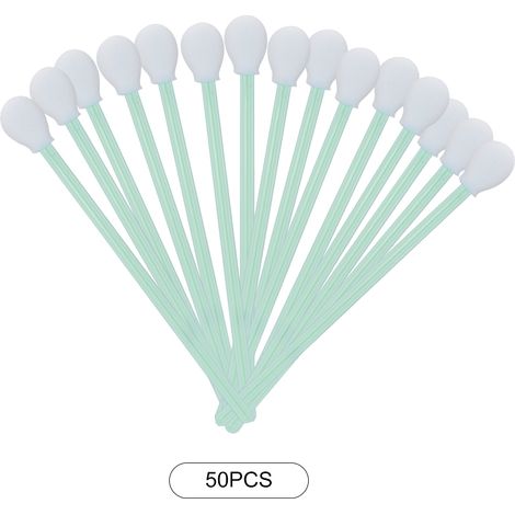 50 antistatische Schaumstoff-Reinigungspads für Drucker, Discs und Linsen, 18 cm (1/5)