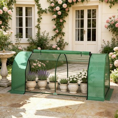 Mini-serre, bâche de protection pour plantes de jardin, auvent pour plantes, pour balcon, terrasse (uniquement avec mini-serre) (1/5)