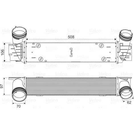 Intercooler, échangeur Valeo 818594 BMW 17517798788 7798788