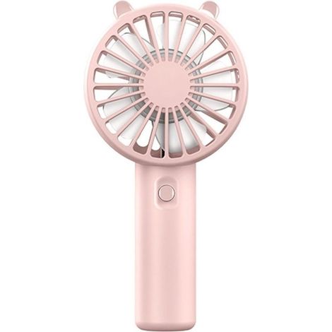 Petit ventilateur portable avec 3 vitesses et batterie rechargeable USB 300 mAh pour extérieur, intérieur, bureau, voyage (1/5)