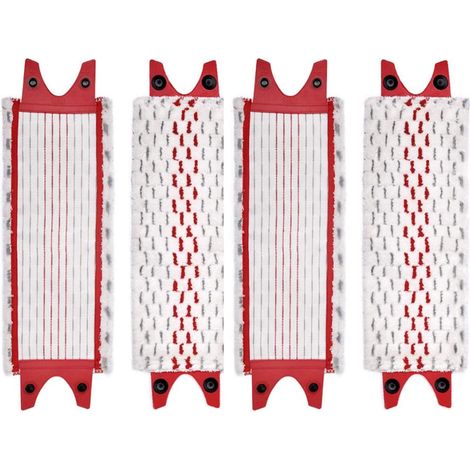 Lot de 4 recharges en microfibre compatibles avec les balais Vileda Ultramax.