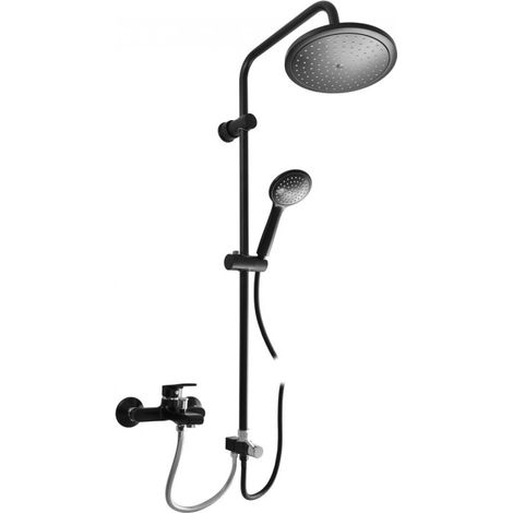 Colonne de douche COLORADO avec pommeau en laiton noir H.99,8 cm (1/5)