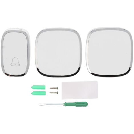 Sonnette de porte intelligente Poids léger Sonnette de porte sans fil 36 sonneries Musique Sonnette de porte pour la maison, l'école et le bureau 110-240V -- (1/5)