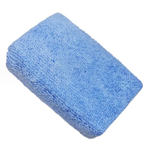 Éponge en mousse microfibre, application de cire, 4 pièces bleues 12 8 4 cm (1/5)