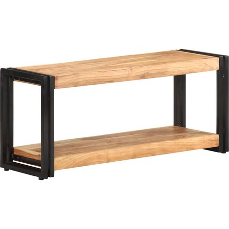 vidaXL Meuble TV 90x30x40 cm Bois d'acacia solide (1/5)