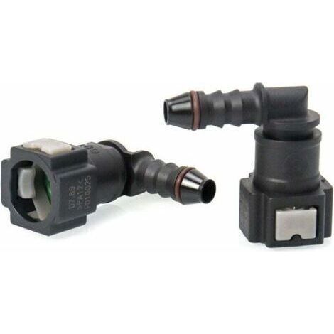 Connecteurs tuyau carburant voiture 2pcsRaccord durite essence 90°Plastique ID6 7.89mmÉtancheRéparation véhiculesMécaniciens (1/4)