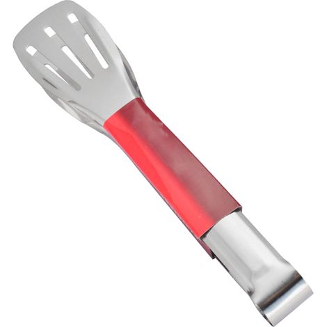 Ergonomische Küchenzange aus Edelstahl mit komfortablem Griff zum Servieren von Brot und Grillgut, kleine Größe 7 Zoll. (1/5)