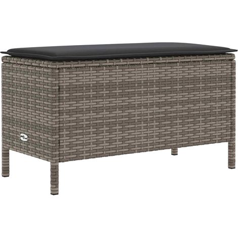 Maison Exclusive - Garten-Fußhocker Grau und Dunkelgrau 80 x 38 x