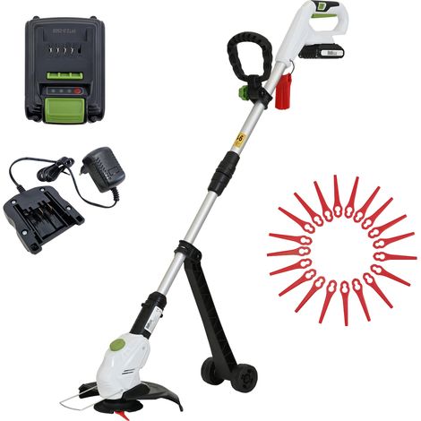 Akku Rasentrimmer 20 V 2,0 Ah Akku & Ladegerät 26 cm Kantenschneider Trimmer inkl. 20x Nylonmesser (1/5)
