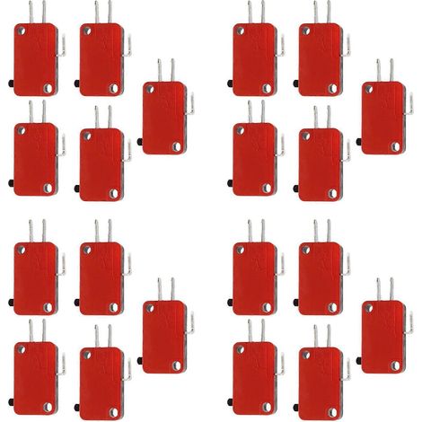 15 A 250 V CA, 4 A 250 V CA, actionneur à vis, micro-interrupteur de fin de course, lot de 20 (1/5)