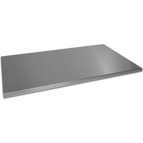 Tagliere Spianatoia per Alimenti 100x55 cm in Acciaio Inox Alimentare Lisa Luxury Plan (1/5)