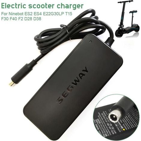 Chargeur MIOLOE pour Segway ES1 ES2 ES4 Ninebot KickScooter MAX - Noir - Type de Produit: Chargeur (1/4)