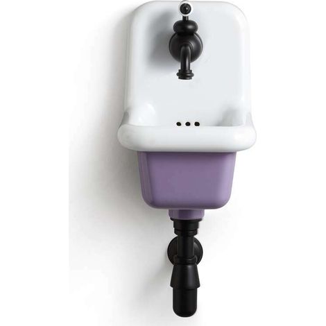 Glasierte Keramik-Schulspüle – 26 cm True Colors – Violett (Viola 4005)