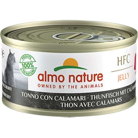 Almo Nature Gatto HFC Jelly Lattina 70gr Tonno e Calamari