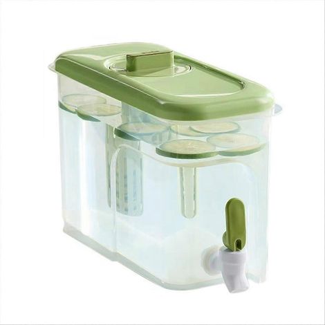 Boisson distributeur reusable lemonade distributeur avec robinet et lid grand capacity drinking récipient cold jus B (1/5)