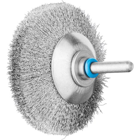 PFERD TOOLS INOX-TOTAL Kegelbürste ungezopft KBUIT Ø70x10mm Schaft-Ø6 mm Edelstahl-Draht-Ø0,15 10 Stk (1/4)