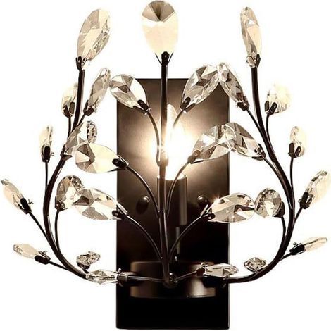 Applique murale de ferme du milieu du siècle Vintage K9 Art mural en cristal avec branche Design luminaire pour le salon Simple style industriel Lampe murale de lessive pour escaliers balcon (1/5)