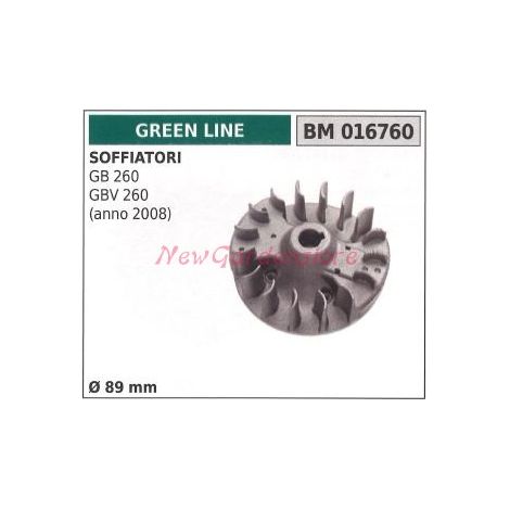 Volante magnético GREEN LINE para soplador GB 260 GBV 260 Ø  89mm 016760