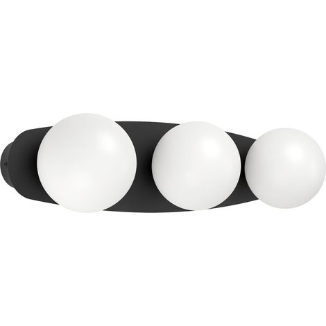Applique Moderna Castrovido Acciaio Nero Bianco 3 Luci G9 4,2 Ip44 (1/2)