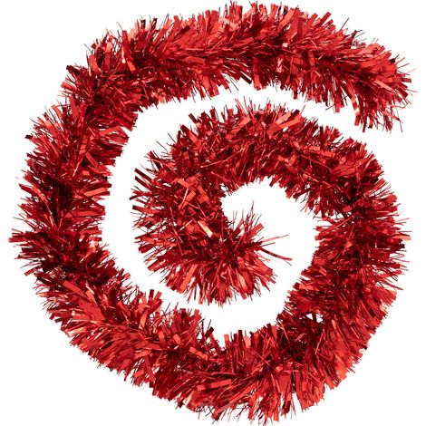 Guirlande de Noël BOA large 15 cm Rouge 2 tons Longueur 2 mètres - Feeric Christmas (1/2)