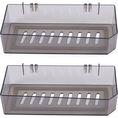 Shower Shelf - Non Drilling Adhesive Wall Mount - For Shampoo And Body Wash Bottles - 2 Pack (1/5)