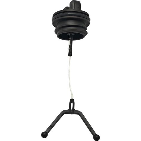 Couvercle réservoir huile tronçonneuse Noir Plastique Étanchéité durable Lubrification optimale Pour modèles 36 à 262 (1/5)