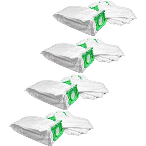 vhbw 20x Bolsa aspiradora compatible con Sebo Airbelt K1 Hunter, K1 Komfort, K1 Lemon, K1 Onyx aspiradora - vellón micro, 29 cm x 14 cm, blanco
