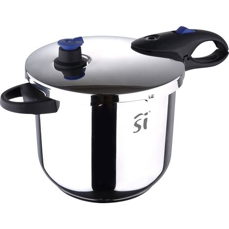 SAN IGNACIO Q3705 Q3705-Pentola a Pressione, 24 cm, 9 l, Inox, induzione, Duero, 9 Litri, Acciaio, Argento (1/5)