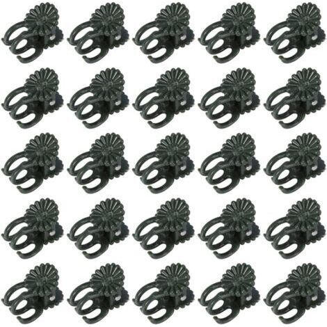 AHLSEN 60 Pcs Orchid Clips, Plant Clips, Vine Clips, Orchid Clips for Plants Plastic Garden Plant Support Clips Small Green Vines Clips for Supporting (1/5)