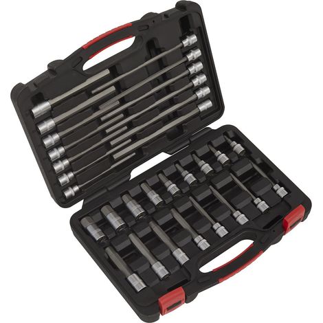 Sealey Premier Platinum Hex Socket Bit Set 3/8""Sq Drive 30pc AK89000