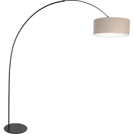 Anne Lighting - lámpara de pie - Curve - gris negro - metal - (1/3)