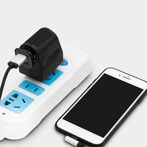 Adaptateur 110‑220V AC vers 12V DC, convertisseur allume‑cigare voiture, prise US, efficace, brancher et utiliser, alimentation 12V pour accessoires auto. (1/5)