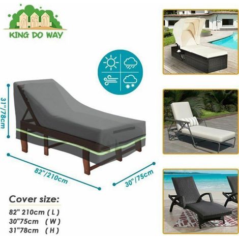 1PCS Housse de chaise longue inclinable imperméable 2107545/80 (1/5)