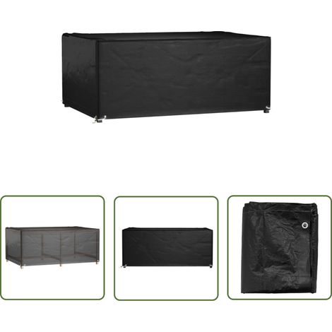 vidaXL Garden Furniture Cover 8 Eyelets 180x122x75 cm Rectangular