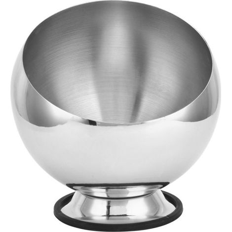 1 pièce Bol à fondue en acier inoxydable, surface miroir brossée intérieurement, capacité élevée, idéal pour restaurants et buffets