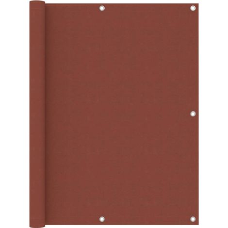 Brise Vue Écran de balcon Pour Jardin, Balcon, Terrasse Terre cuite 120x500 cm Tissu Oxford 80968 (1/5)