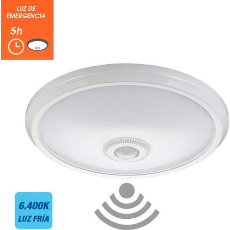 Applique murale LED apparente avec capteur et éclairage de secours, IP20, 16W, 30 LEDs, 6400K EDM 32511 (1/3)